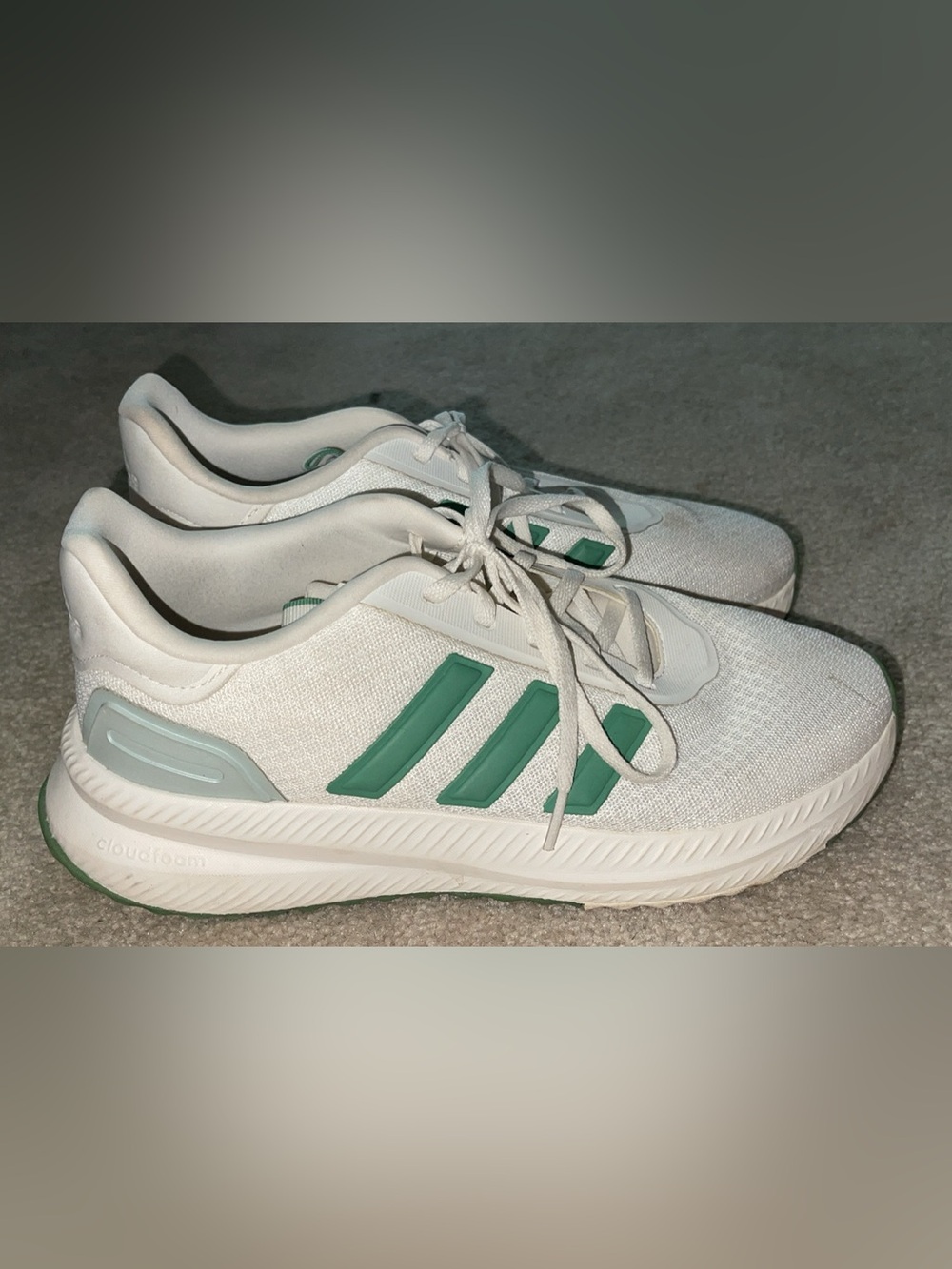 adidas White and Teal Women's Athletic Sneakers